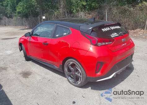 2019 Hyundai Veloster Turbo Ultimate из США, поврежденный, VIN KMHTH6AB4KU014600